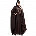 Designer Irani Kaftan with embroidery work- Coffee Brown